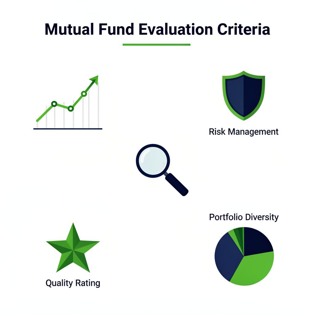 Mutual Fund Evaluation Criteria - Performance, Risk Management, Quality Rating, Portfolio Diversity